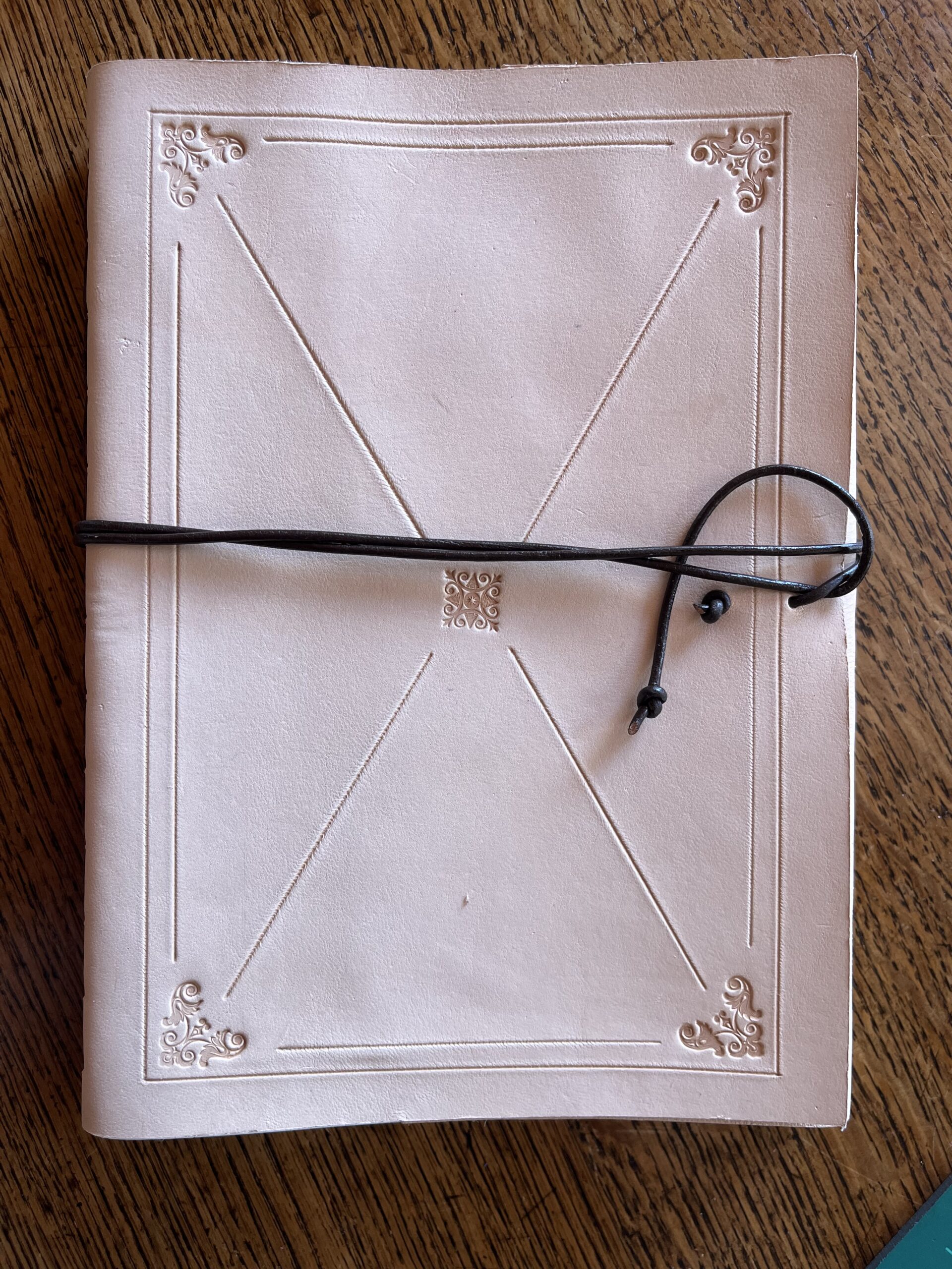 Carnet longstitch cuir