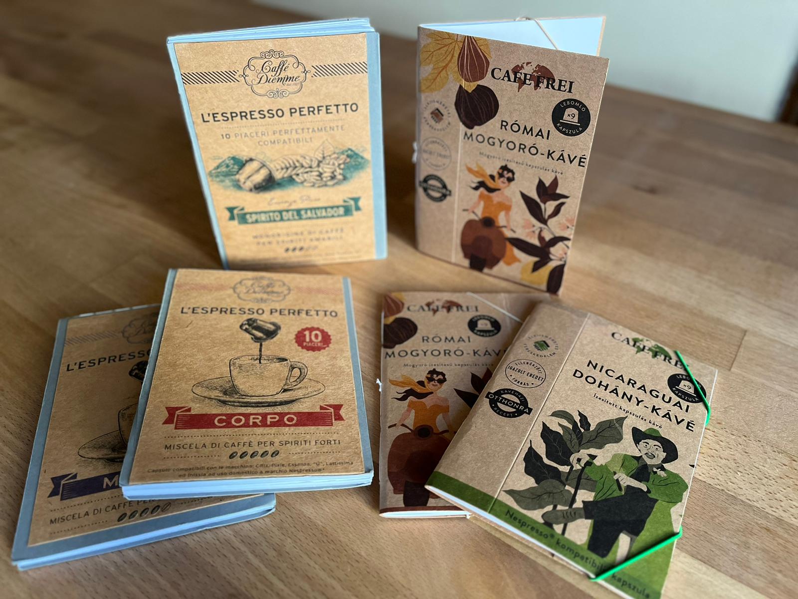 La beauté des carnets recyclés