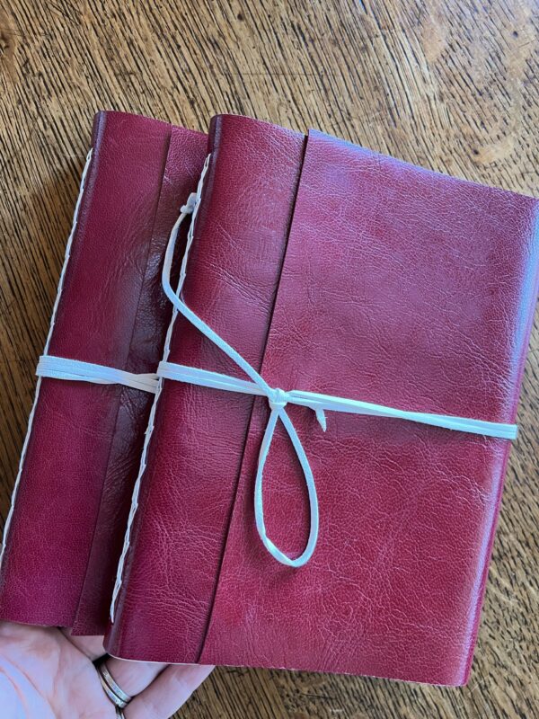 Carnet longstitch bordeaux