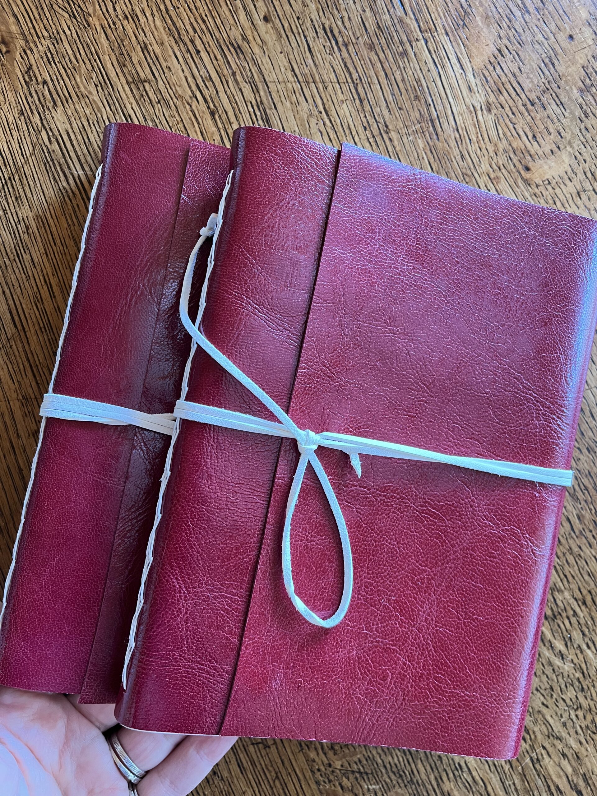 Carnet longstitch bordeaux