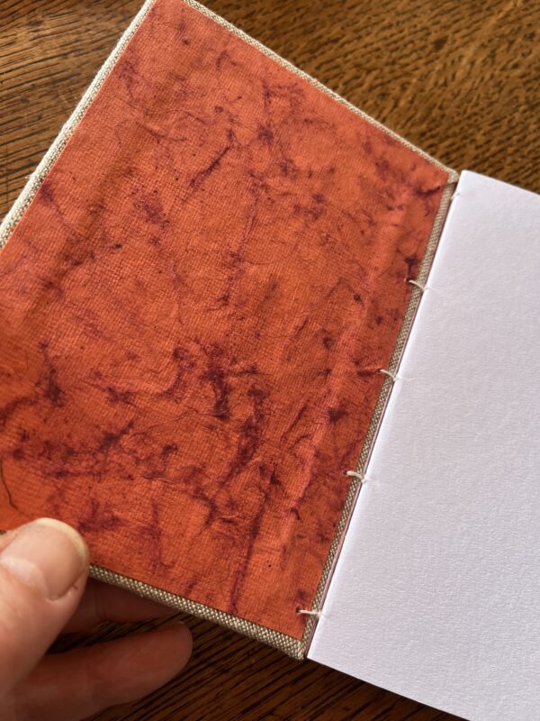 Carnet reliure copte orange