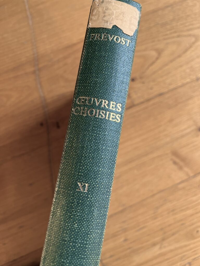 A.-F. PREVOST - Oeuvres, tome XI, livre surcyclé