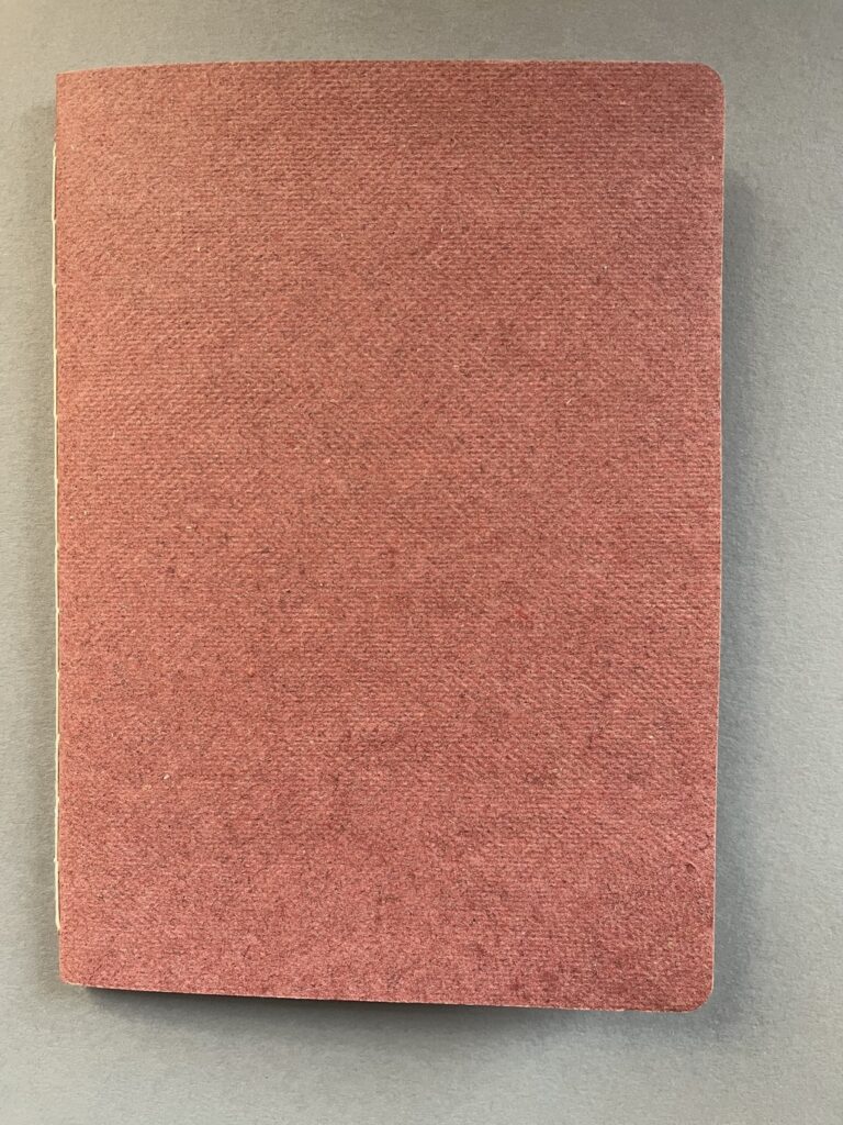 Carnet A5 à points, couverture rose poudré